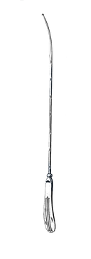Simpson Uterine Sound, Silverplated, Graduated In Centimeters 11 1/2" (29 cm) - Garana Industries