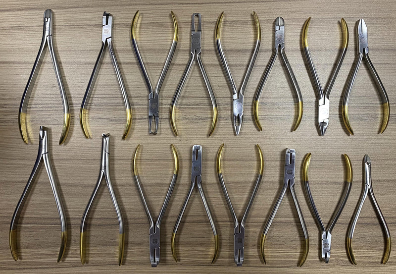 TC Orthodontic Pliers Set of 16 Pieces