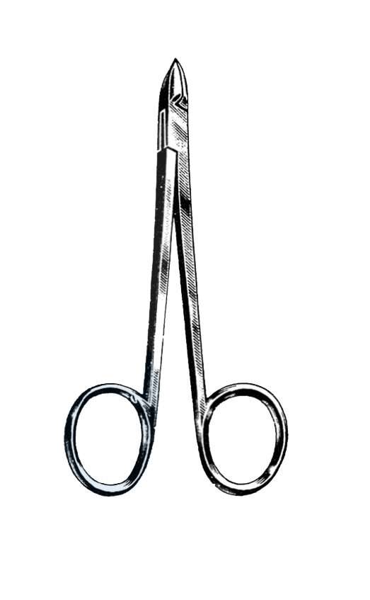 Cuticle Nipper, Convex Blade, Ring Handle, Chrome 4" (10 cm) - Garana Industries
