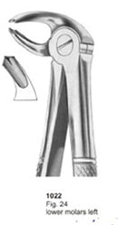 Extracting Forceps English Pattern Lower Molars Left