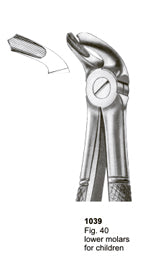 Extracting Forceps English Pattern Upper Molars For Children