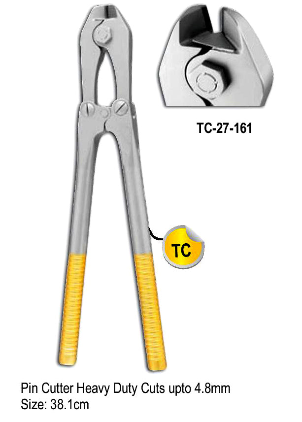 TC Pin Cutter Heavy Duty Cuts upto 4.8mm with Gold Plated 17.8cm