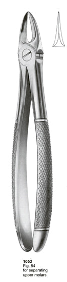 Extracting Forceps English Pattern For Separating Upper Molars