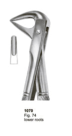 Extracting Forceps English Pattern Lower Roots