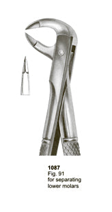 Extracting Forceps English Pattern For Separating Lower Molars
