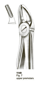 Extracting Forceps Fitting Handle Upper Premolars