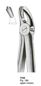 Extracting Forceps Fitting Handle Upper Molars Left