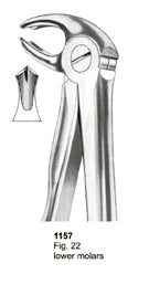 Extracting Forceps Fitting Handle Lower Molars