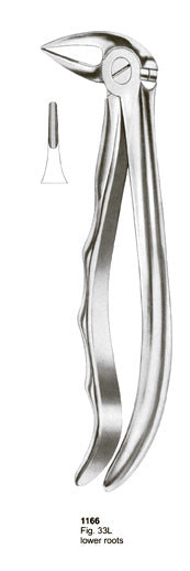 Extracting Forceps Fitting Handle Lower Roots