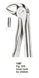 Extracting Forceps Fitting Handle Lower Roots