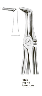 Extracting Forceps Fitting Handle Lower Roots