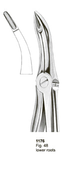 Extracting Forceps Fitting Handle Lower Roots