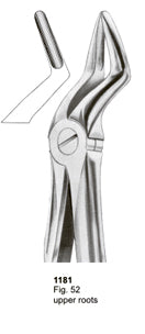 Extracting Forceps Fitting Handle Upper Roots