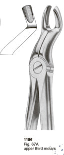 Extracting Forceps Fitting Handle Upper Third Molars