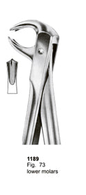 Extracting Forceps Fitting Handle Lower Molars