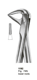Extracting Forceps Fitting Handle Lower Roots