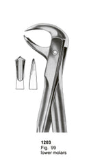 Extracting Forceps Fitting Handle Lower Molars