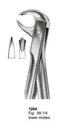 Extracting Forceps Fitting Handle Lower Molars