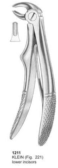 Extracting Forceps For Children Klien Lower Incisors