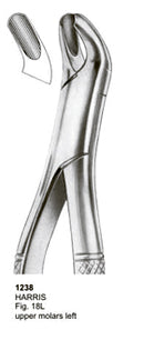 Extracting Forceps American Pattern Harris Upper Molars Left