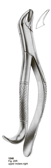 Extracting Forceps American Pattern Upper Molars Right