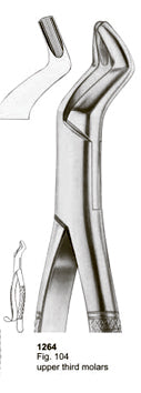 Extracting Forceps American Pattern Upper Third Molars
