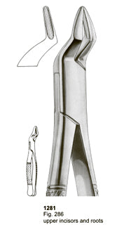 Extracting Forceps American Pattern Upper Incisors And Roots
