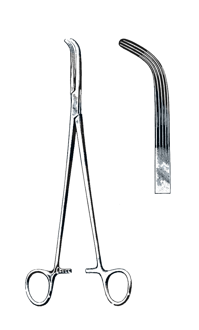lahey Gall Duct Forceps, longitudinal Serration 9" (23 cm) - Garana Industries