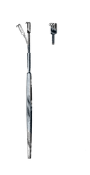 Flexible Shaft Retractor, 3 Blunt Prongs, 6 1/2" (16.5 cm) - Garana Industries