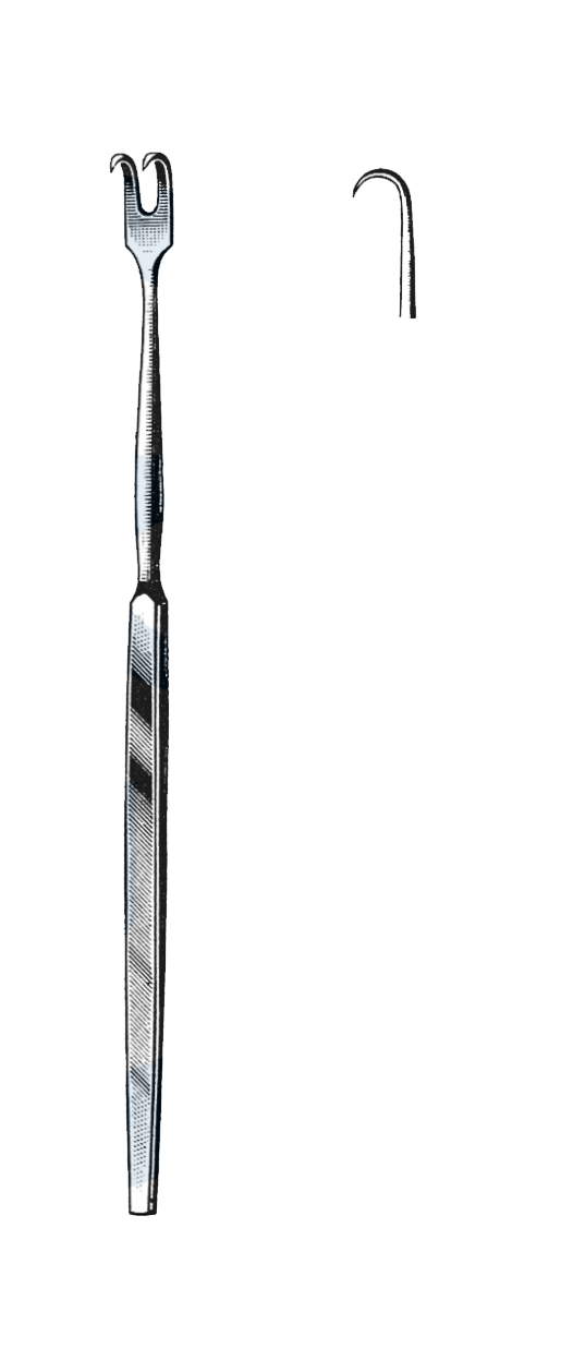 Trachea Retractor, 1 Sharp Prong, 6 1/2" (16.5 cm) - Garana Industries