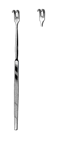 Trachea Retractor, 2 Blunt Prongs, 6 1/2" (16.5 cm) - Garana Industries