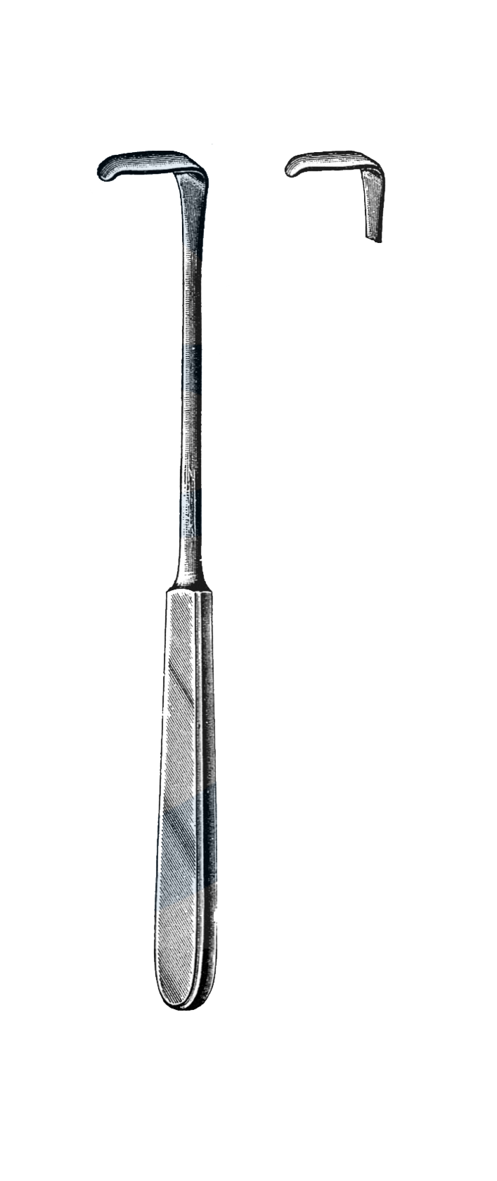 langenbeck Retractor, 8" (20 cm), 3/8" x 1 1/4" Blade, (10 mm x 30 mm) - Garana Industries