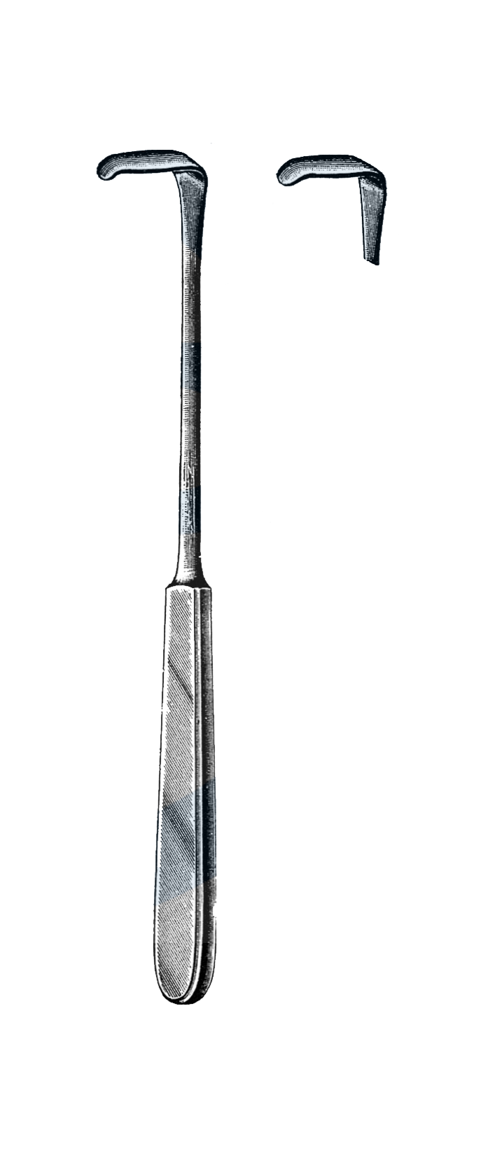 langenbeck Retractor, 8" (20 cm), 3/8" x 1 1/2" Blade, (10 mm x 36 mm) - Garana Industries