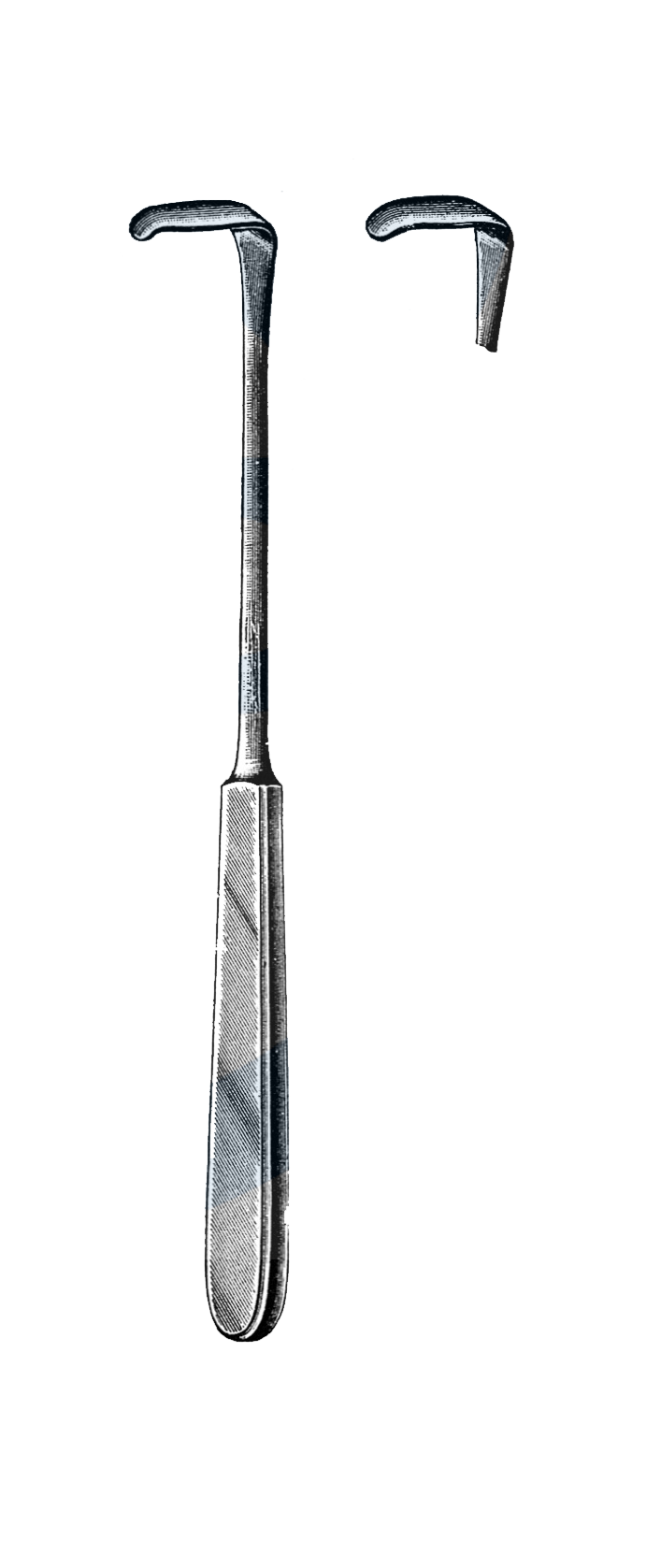 langenbeck Retractor, 8" (20 cm), 1/2" x 1 1/2" Blade, (13 mm x 36 mm) - Garana Industries