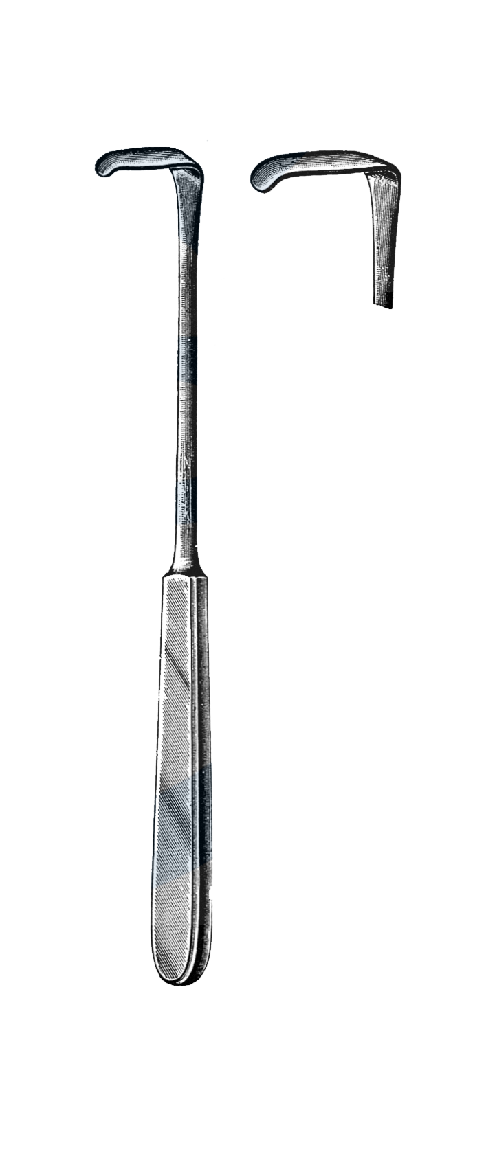 langenbeck Retractor, 8" (20 cm), 5/8" x 1 1/2" Blade, (16 mm x 36 mm) - Garana Industries