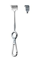 Volkman Retractor Ring Handles, 3 Sharp Prongs, 8 1/2" (21.5 cm) - Garana Industries