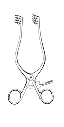 Adson Self-Retaining Retractor, 4 x 4 Prongs, 7 1/2" (19 cm) - Garana Industries