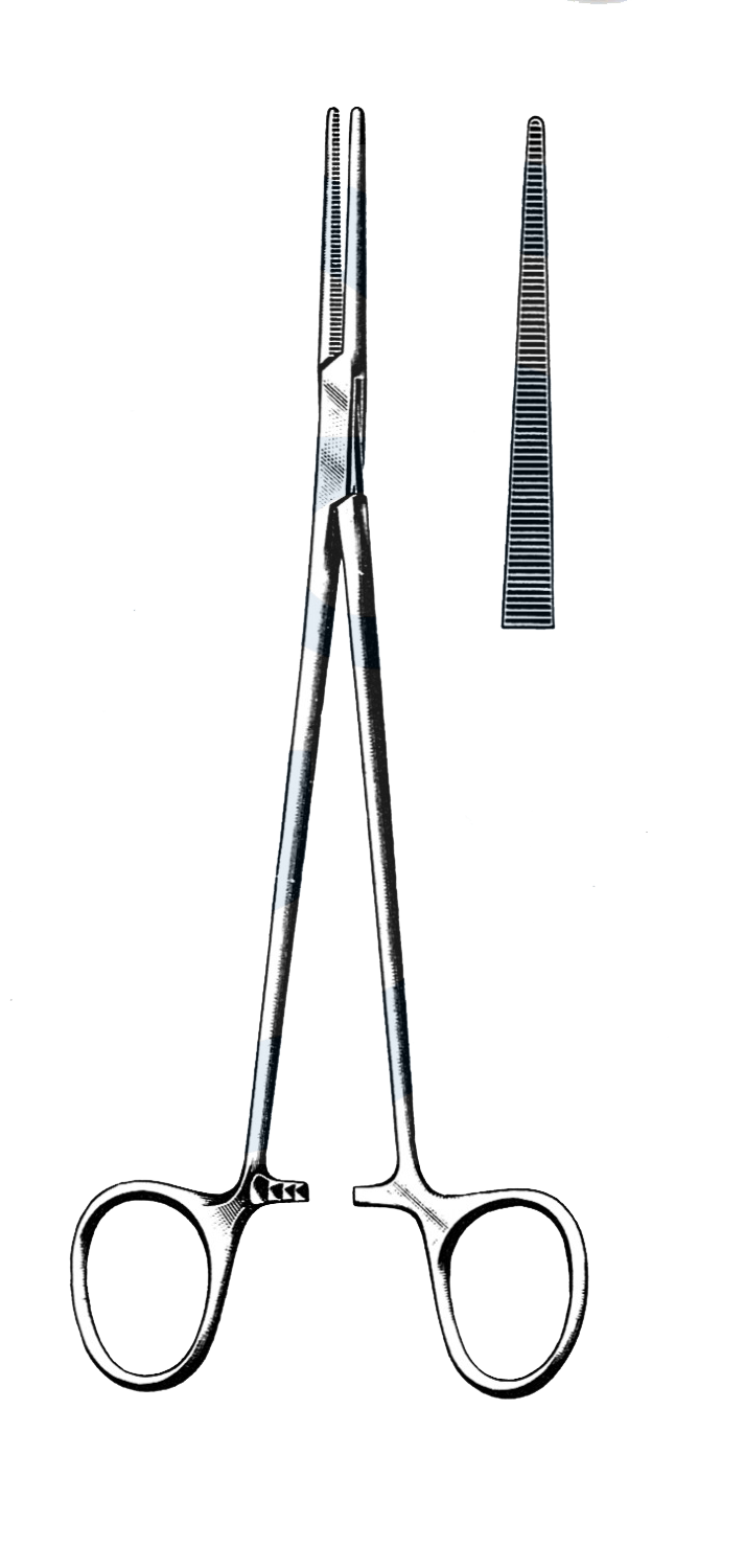 Heiss Thoracic Forceps, Straight 8" (20 cm) - Garana Industries