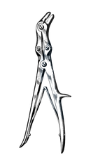 Stille-Luer Rongeur, Double Action, Angled On Flat, 9" (23 cm) - Garana Industries