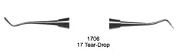 Excavators 17 Tear Drop Hollow Handle