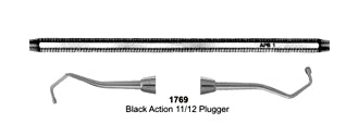 Amalgam Pluggers Black Action 11/12 Hollow Handle