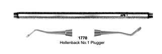 Amalgam Pluggers Hollenback No1 Hollow Handle