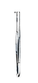 Cushing Forceps, Straight, 1 x 2 Teeth, 7" (17.5 cm) - Garana Industries