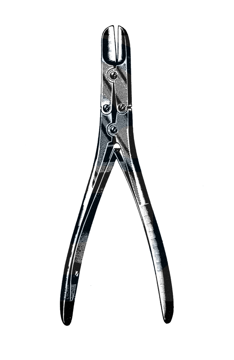 Ruskin-Liston Bone Cutting Forceps, Straight 6" (15.5 cm) - Garana Industries