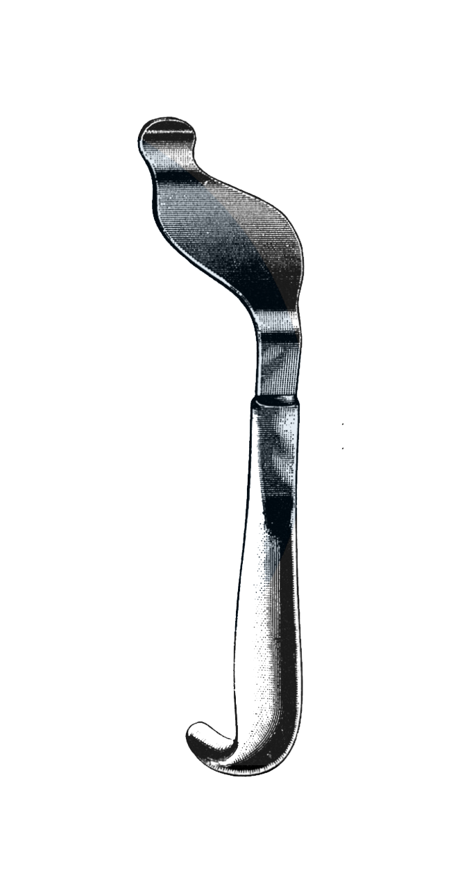 Bennett Tibia Retractor, 1 3/4" Blade, 9 1/2" (24 cm) - Garana Industries