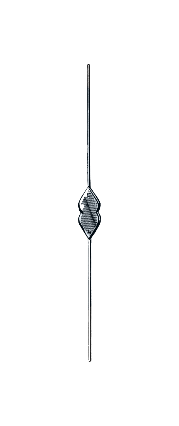 Bowman Lacrimal Probe, Double Ended, Sterling Silver, 5" (12.5 cm), Size 7/8 - Garana Industries