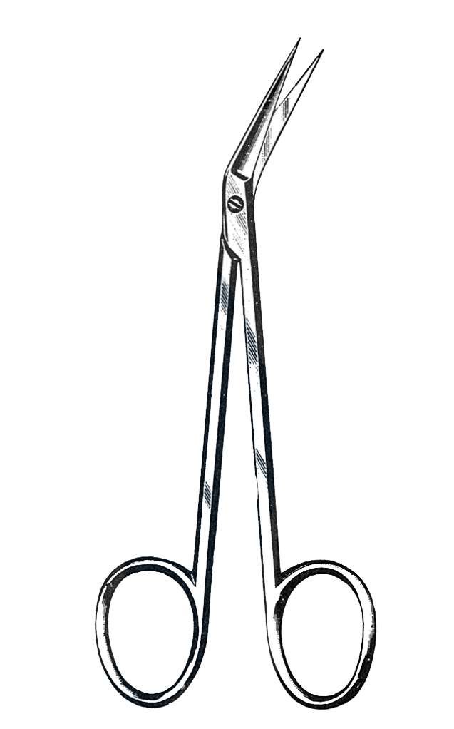 Iris Scissors, Angular, Sharp/Sharp 4 1/2" (11.5 cm) - Garana Industries