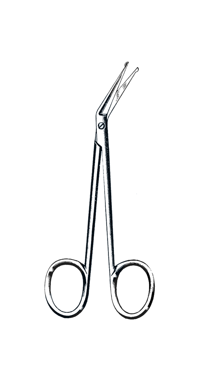 Stitch Scissors, Angular, W/Probe Point, 4 1/2" (11.5 cm) - Garana Industries