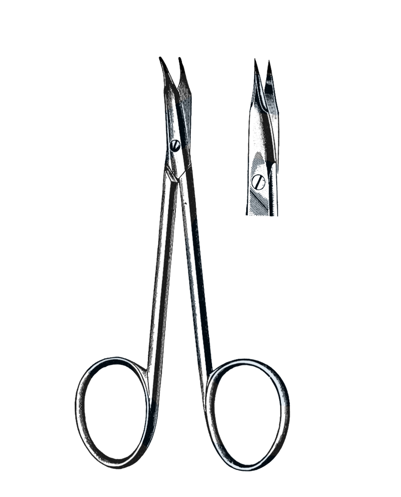 Stevens Tenotomy Scissors, Curved, Sharp, 4 1/2" (13 cm) - Garana Industries