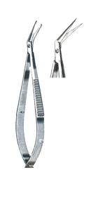 Castroviejo Keratoplasty Scissors, 3 3/4" (9.5 cm) Angled Blades 11 mm, Sharp Points - Garana Industries